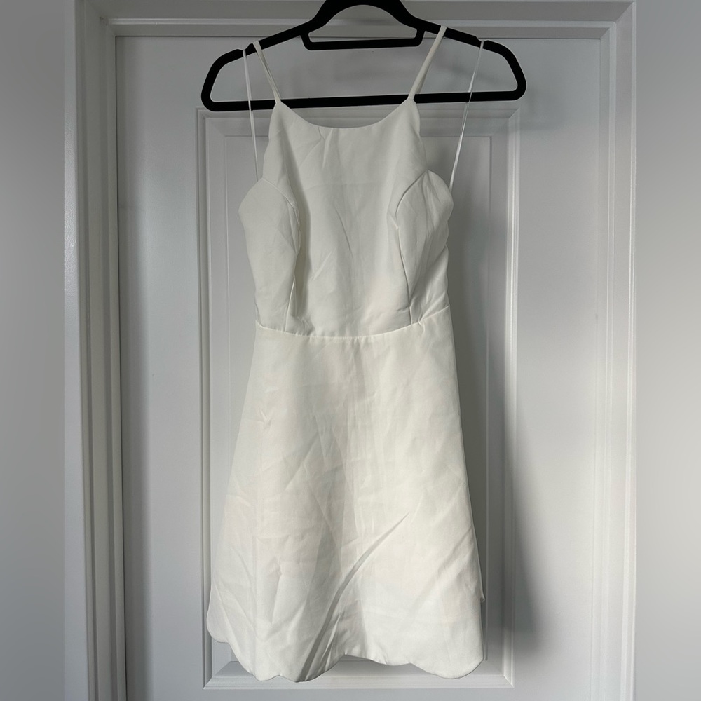 White lulu mini dress